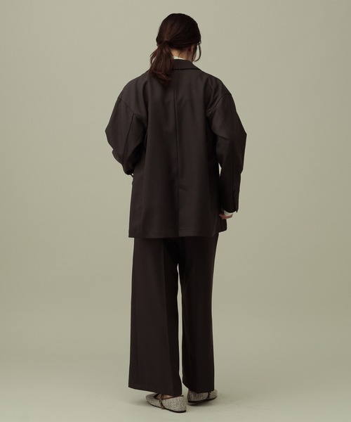 LAKOLE(ラコレ)の「【セレモニー/卒入式にも】<多機能素材>パウダリーツイルサロペット / 638586(サロペット/オーバーオール・レディース・ネイビー系8/チャコールグレー/グレー・FREE)」の16枚目の写真