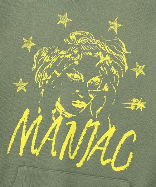 NICE GHOST CLUB(ナイスゴーストクラブ)の「MANIAC GIRL HOODIE_GREEN(NG2EFUM418A)(パーカー・レディース・グリーン・S/M/L)」の4枚目の写真