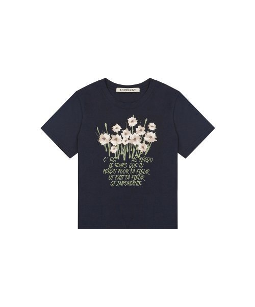LARTIGENT(ラーティゼン)の「L2 GRASS FLOWER T-SHIRT(NAVY)(Tシャツ/カットソー・レディース・その他・FREE)」の5枚目の写真