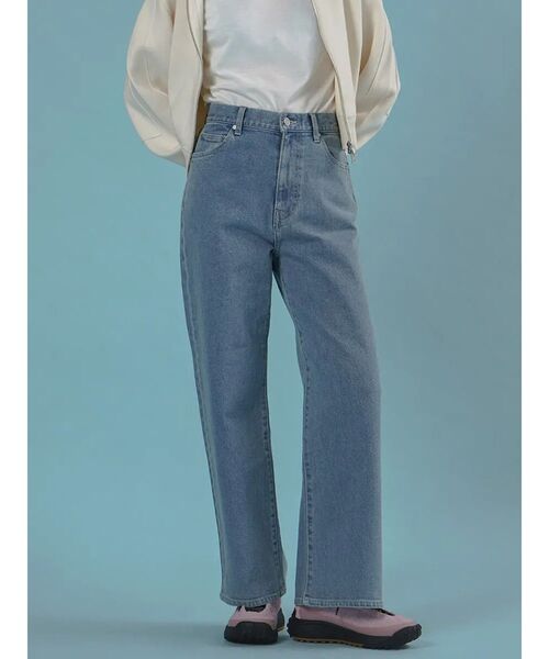 FIKA.(フィーカ)の「Wide-leg denim pants(デニムパンツ・レディース・ブルー系その他/ブルー・MEDIUM/SMALL)」の1枚目の写真