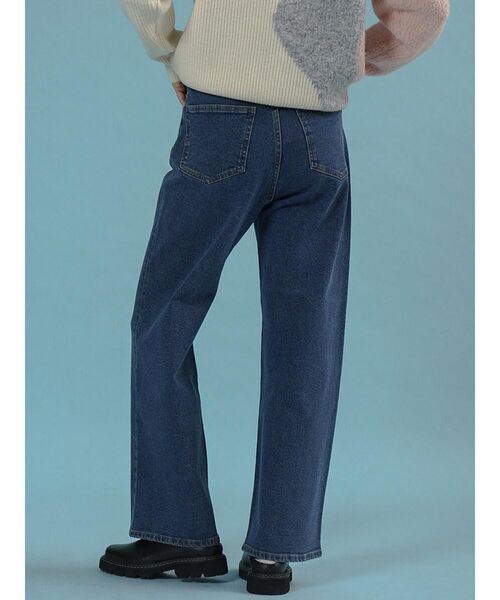 FIKA.(フィーカ)の「Wide-leg denim pants(デニムパンツ・レディース・ブルー系その他/ブルー・MEDIUM/SMALL)」の4枚目の写真