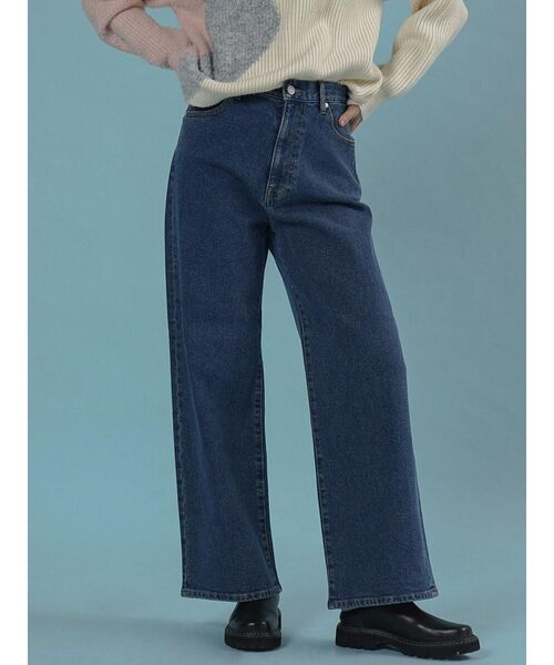 FIKA.(フィーカ)の「Wide-leg denim pants(デニムパンツ・レディース・ブルー系その他/ブルー・MEDIUM/SMALL)」の5枚目の写真