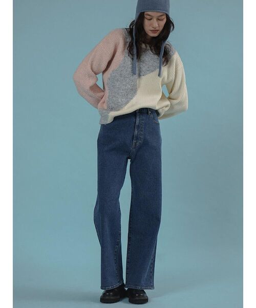 FIKA.(フィーカ)の「Wide-leg denim pants(デニムパンツ・レディース・ブルー系その他/ブルー・MEDIUM/SMALL)」の6枚目の写真