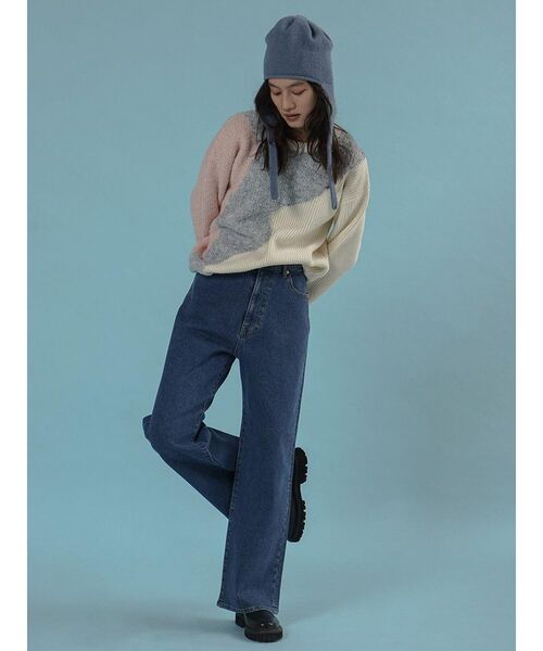 FIKA.(フィーカ)の「Wide-leg denim pants(デニムパンツ・レディース・ブルー系その他/ブルー・MEDIUM/SMALL)」の8枚目の写真
