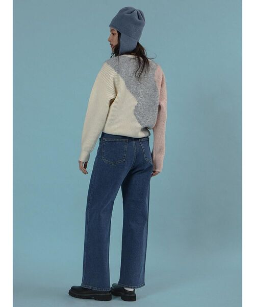 FIKA.(フィーカ)の「Wide-leg denim pants(デニムパンツ・レディース・ブルー系その他/ブルー・MEDIUM/SMALL)」の10枚目の写真