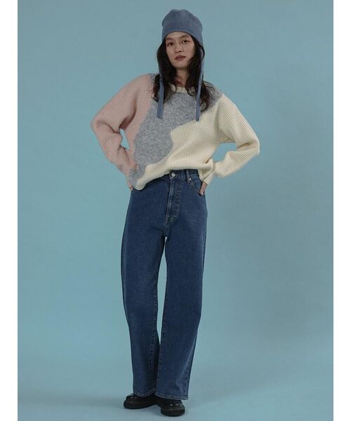 FIKA.(フィーカ)の「Wide-leg denim pants(デニムパンツ・レディース・ブルー系その他/ブルー・MEDIUM/SMALL)」の11枚目の写真