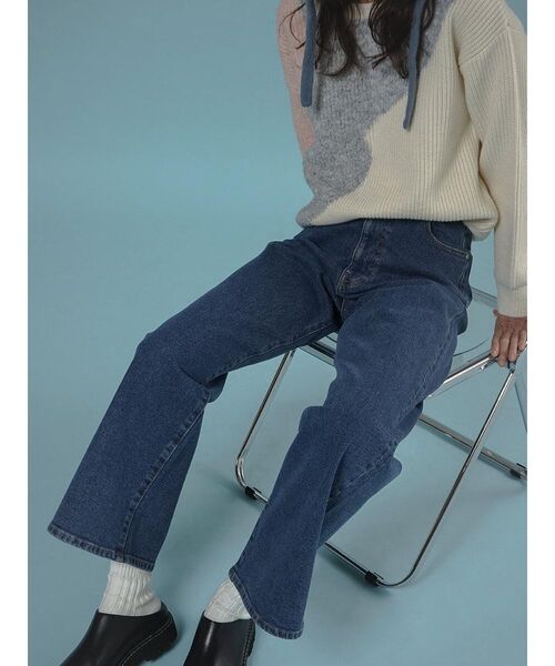 FIKA.(フィーカ)の「Wide-leg denim pants(デニムパンツ・レディース・ブルー系その他/ブルー・MEDIUM/SMALL)」の12枚目の写真