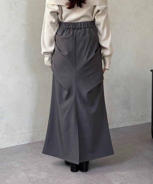 Thevon（ゼボン）の「ドレープマーメイドスカート（スカート・レディース・チャコールグレー/ブラック・M/S）」の22枚目の写真