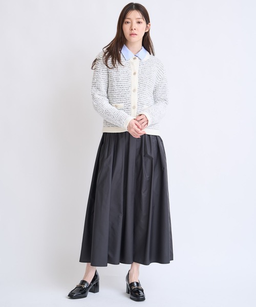 NOELA（ノエラ）の「ツイードニットカーディガン（カーディガン/ボレロ・レディース・オフホワイト/ピンク/ブルー・フリー）」の11枚目の写真