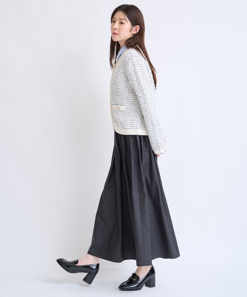 NOELA（ノエラ）の「ツイードニットカーディガン（カーディガン/ボレロ・レディース・オフホワイト/ピンク/ブルー・フリー）」の12枚目の写真