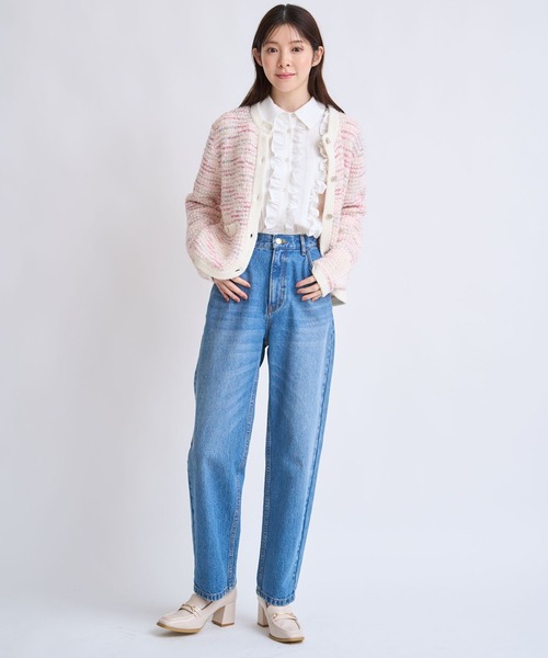 NOELA（ノエラ）の「ツイードニットカーディガン（カーディガン/ボレロ・レディース・オフホワイト/ピンク/ブルー・フリー）」の18枚目の写真