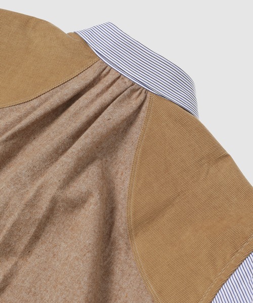 セール】COTTON STRIPE × COTTON FLANNEL SHIRT（シャツ/ブラウス