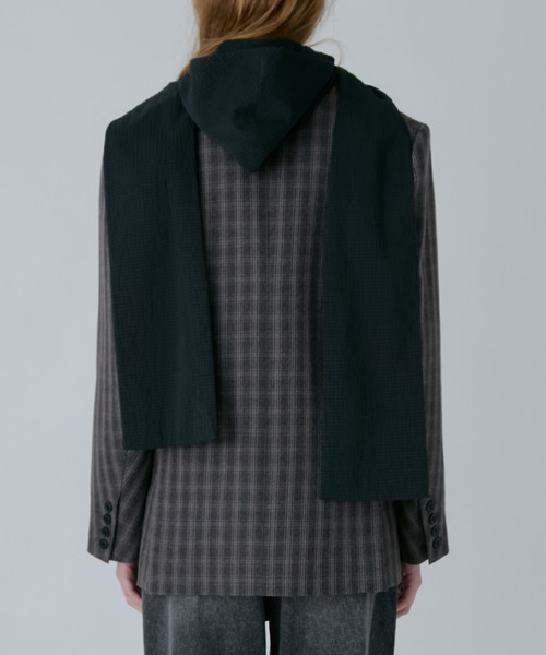 LE CIEL BLEU（ルシェルブルー）の「オーバーサイズプレイドジャケット / Oversized Plaid Jacket（テーラードジャケット・レディース・ベージュ/ブラウン・34/36）」の7枚目の写真