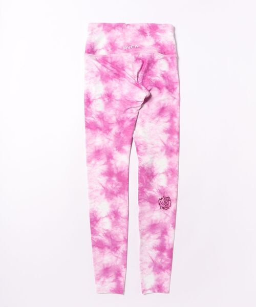 RVCA(ルーカ)の「【RVCA/ルーカ】【ROSE NAMAJUNAS】 THUG ROSE ESSENTIAL LEGGING/吸水速乾 総柄 ハイウエスト レギンス・スパッツ(レギンス/スパッツ・レディース・パープル・X-SMALL)」の2枚目の写真