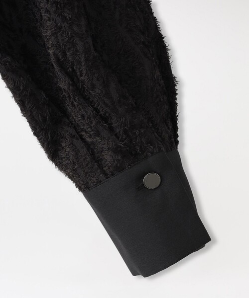 LOVELESS(ラブレス)の「【26SS WEB先行予約】カットジャカードシャツワンピース(シャツワンピース・レディース・ブラック・34/36)」の4枚目の写真