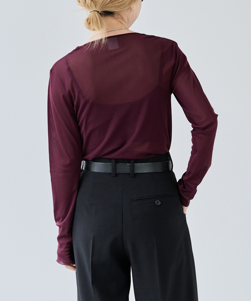 OUTDOOR PRODUCTS（アウトドアプロダクツ）の「ストレッチシアーロンTEE（Tシャツ/カットソー・レディース・アイボリー/ブラック/ボルドー/ブルー系その他・FREE）」の20枚目の写真