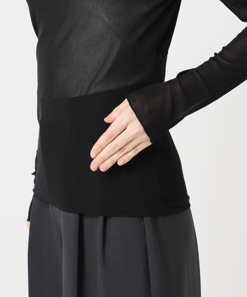 OUTDOOR PRODUCTS（アウトドアプロダクツ）の「ストレッチシアーロンTEE（Tシャツ/カットソー・レディース・アイボリー/ブラック/ボルドー/ブルー系その他・FREE）」の15枚目の写真