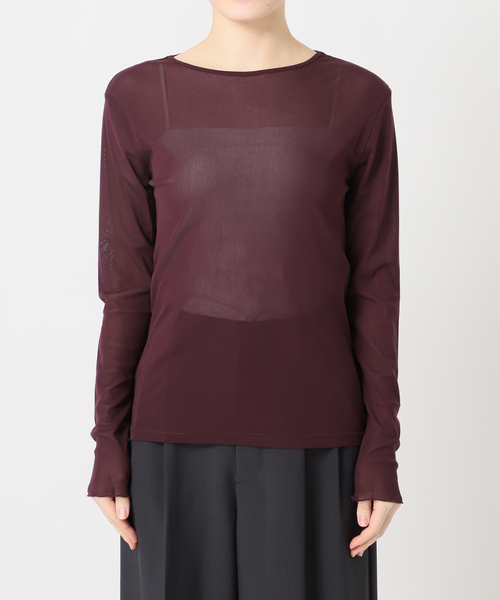 OUTDOOR PRODUCTS（アウトドアプロダクツ）の「ストレッチシアーロンTEE（Tシャツ/カットソー・レディース・アイボリー/ブラック/ボルドー/ブルー系その他・FREE）」の7枚目の写真