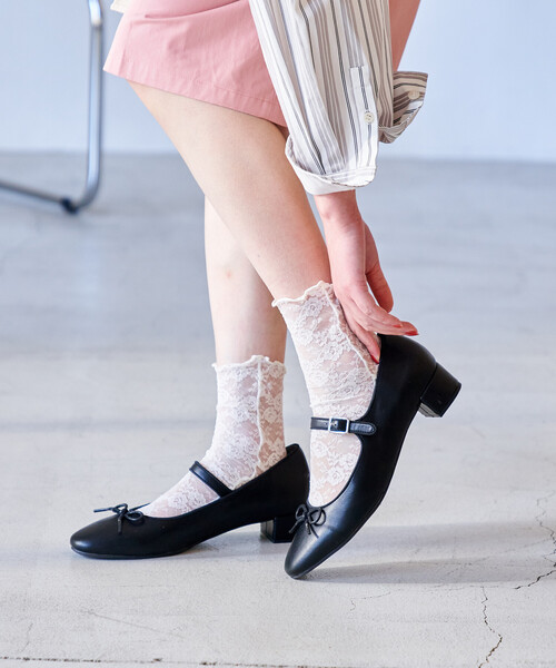 FREAK'S STORE（フリークスストア）の「晴雨兼用バレエパンプス（パンプス・レディース・レオパード/シルバー/その他/ブラック・37/36/39/38/35）」の10枚目の写真