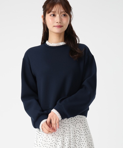 2026春夏新作 レーストリミングスウェットトップス（Tシャツ