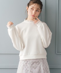 MISCH MASCH | 2026春夏新作 レーストリミングスウェットトップス(Tシャツ/カットソー)