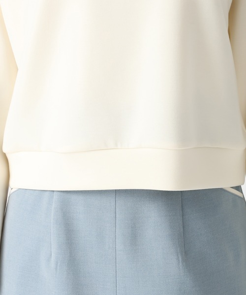 MISCH MASCH（ミッシュマッシュ）の「2026春夏新作 レーストリミングスウェットトップス（Tシャツ/カットソー・レディース・ホワイト/イエロー/ネイビー・ﾌﾘ-）」の12枚目の写真