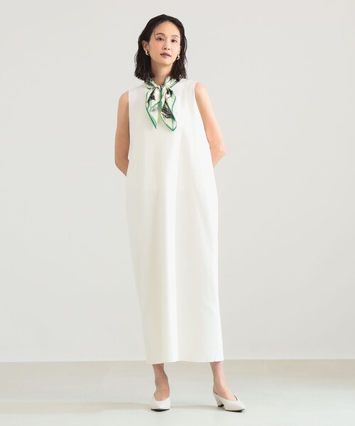 コットン 16ゲージ ノースリーブ ワンピース（ワンピース）｜Demi-Luxe