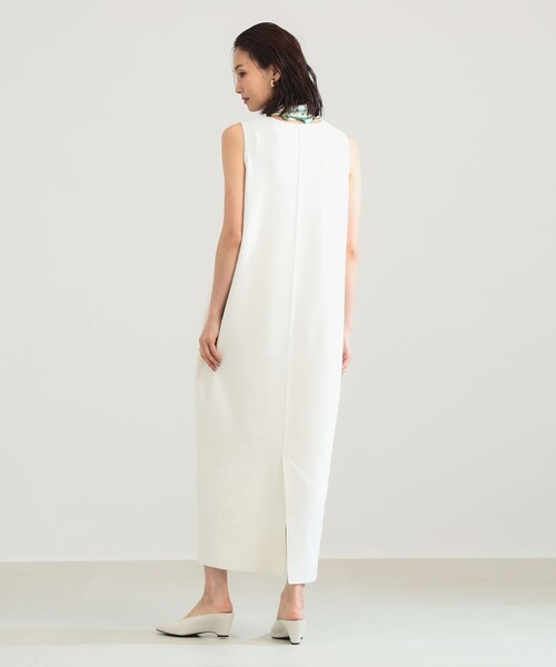 Demi-Luxe BEAMS（デミルクス ビームス）の「コットン 16ゲージ ノースリーブ ワンピース（ワンピース・レディース・チャコールグレー/ダークブラウン/ホワイト・ONE SIZE）」の7枚目の写真