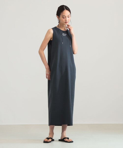 Demi-Luxe BEAMS（デミルクス ビームス）の「コットン 16ゲージ ノースリーブ ワンピース（ワンピース・レディース・チャコールグレー/ダークブラウン/ホワイト・ONE SIZE）」の11枚目の写真