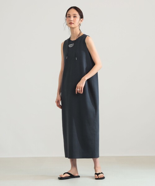 コットン 16ゲージ ノースリーブ ワンピース（ワンピース）｜Demi-Luxe