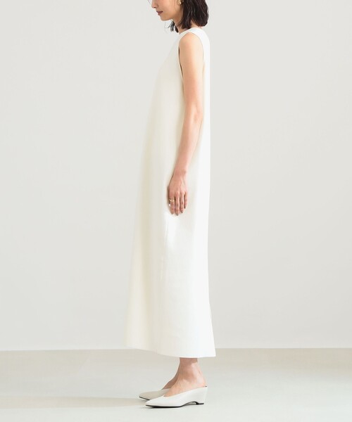 コットン 16ゲージ ノースリーブ ワンピース（ワンピース）｜Demi-Luxe