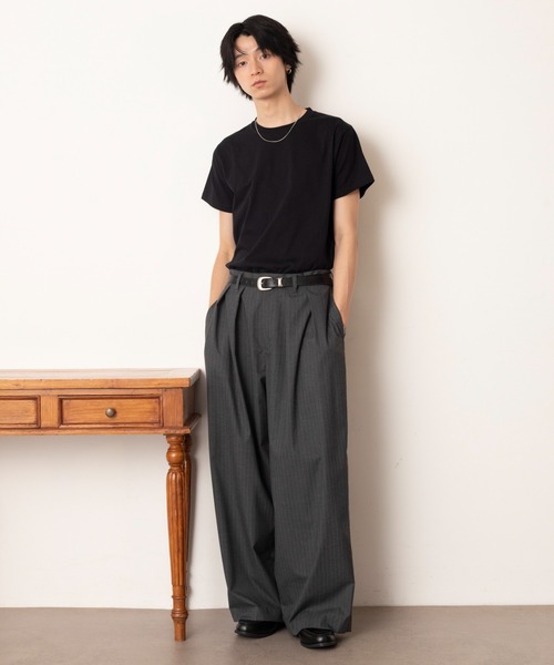 LUCY（ルーシー）の「LUCY/2タックバギースラックス（スラックス・メンズ・グレー系その他4/ブラック/ブラック系その他4・LARGE/MEDIUM）」の18枚目の写真