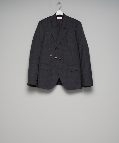 GARDEN TOKYO(ガーデントウキョウ)の「MASU/エムエーエスユー/RED BAR TACK TAILORED JACKET/M26U6JK001(テーラードジャケット・メンズ・グレー/ブラック・48/46)」の1枚目の写真