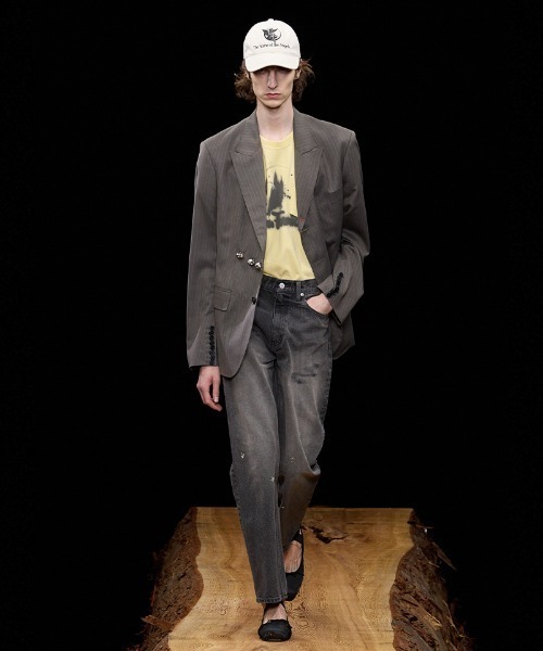 GARDEN TOKYO（ガーデントウキョウ）の「MASU/エムエーエスユー/RED BAR TACK TAILORED JACKET/M26U6JK001（テーラードジャケット・メンズ・グレー・48）」の2枚目の写真