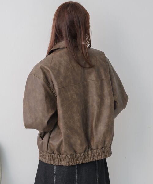 RETRO GIRL（レトロガール）の「2wayFレザーBZ（ブルゾン・レディース・ブラック/ブラウン・FREE）」の9枚目の写真