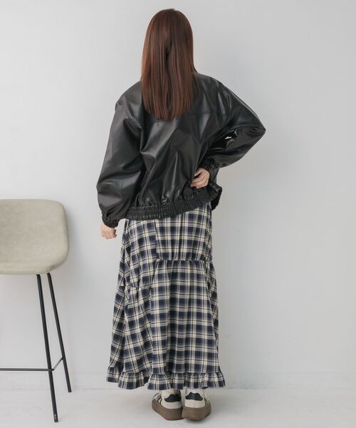 RETRO GIRL（レトロガール）の「2wayFレザーBZ（ブルゾン・レディース・ブラック/ブラウン・FREE）」の14枚目の写真