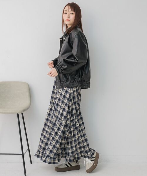 RETRO GIRL（レトロガール）の「2wayFレザーBZ（ブルゾン・レディース・ブラック/ブラウン・FREE）」の15枚目の写真