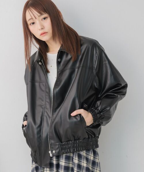 RETRO GIRL（レトロガール）の「2wayFレザーBZ（ブルゾン・レディース・ブラック/ブラウン・FREE）」の16枚目の写真