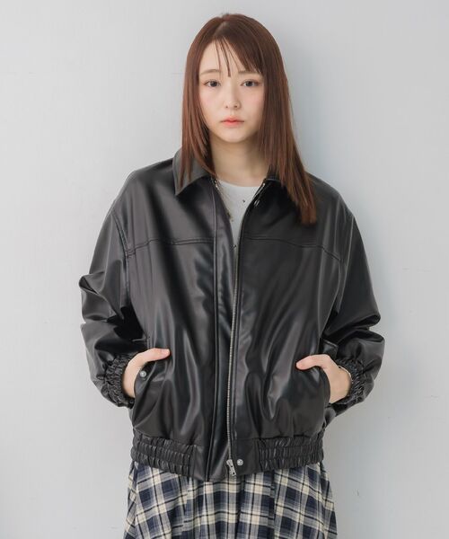 RETRO GIRL（レトロガール）の「2wayFレザーBZ（ブルゾン・レディース・ブラック/ブラウン・FREE）」の17枚目の写真