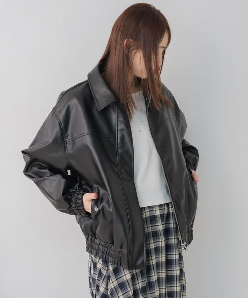 RETRO GIRL（レトロガール）の「2wayFレザーBZ（ブルゾン・レディース・ブラック/ブラウン・FREE）」の18枚目の写真