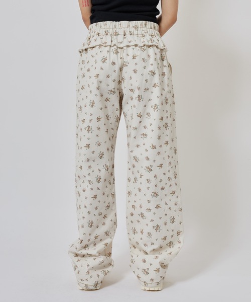 atmos pink(アトモスピンク)の「atmos pink Floral Double Knee Frill Pants / アトモス ピンク フローラル ダブル ニー フリル パンツ(その他パンツ・レディース・グレー/ホワイト・M/S)」の17枚目の写真