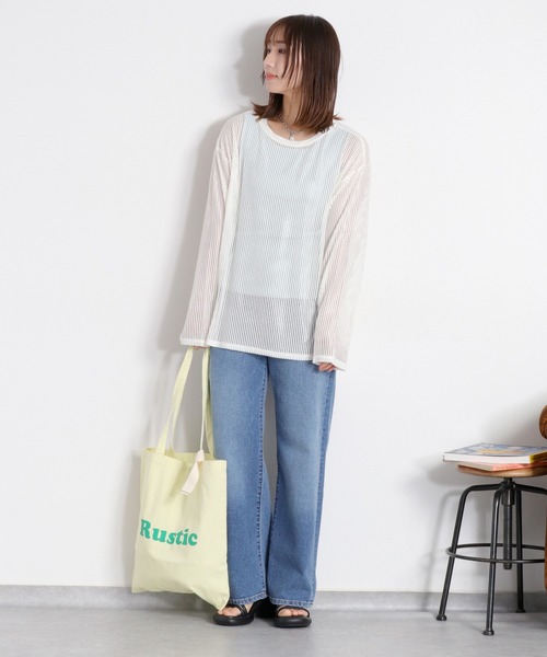 cepo（セポ）の「カラートートバッグ（トートバッグ・レディース・パープル/ネイビー/イエロー/ピンク/オフホワイト・FREE）」の8枚目の写真