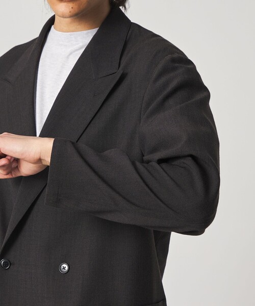 Steven Alan(スティーブンアラン)の「<Steven Alan> P/LN ダブルブレステッド 6B ジャケット(テーラードジャケット・メンズ・ブラック・S/M/L/XL)」の6枚目の写真