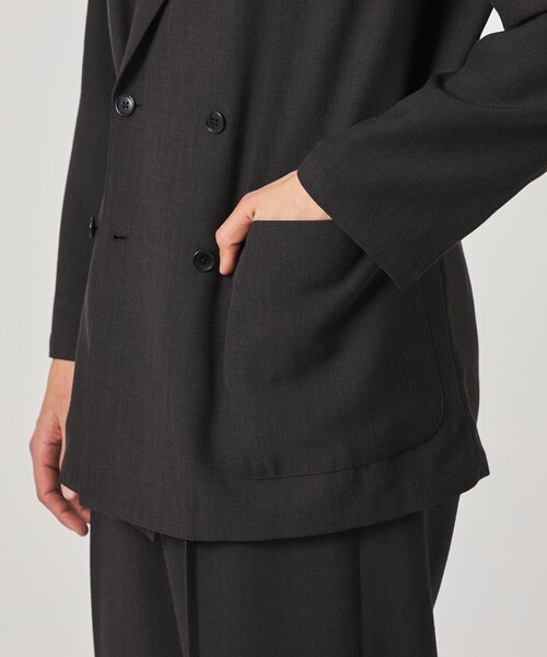 Steven Alan(スティーブンアラン)の「<Steven Alan> P/LN ダブルブレステッド 6B ジャケット(テーラードジャケット・メンズ・ブラック・S/M/L/XL)」の8枚目の写真