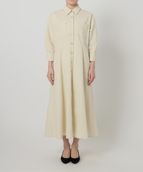 La TOTALITE(ラトータリテ)の「【洗える】リベットシャツワンピース(ワンピース・レディース・ベージュ/ネイビー/イエロー・36/38)」の12枚目の写真