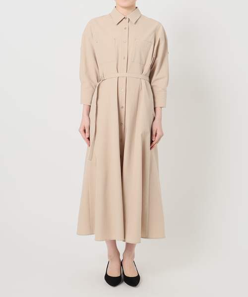 La TOTALITE(ラトータリテ)の「【洗える】リベットシャツワンピース(ワンピース・レディース・ベージュ/ネイビー/イエロー・36/38)」の16枚目の写真