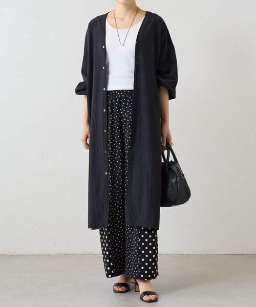 BEARDSLEY（ビアズリー）の「ガウンワンピース（ワンピース・レディース・サンドベージュ/ブラック・FREE）」の3枚目の写真