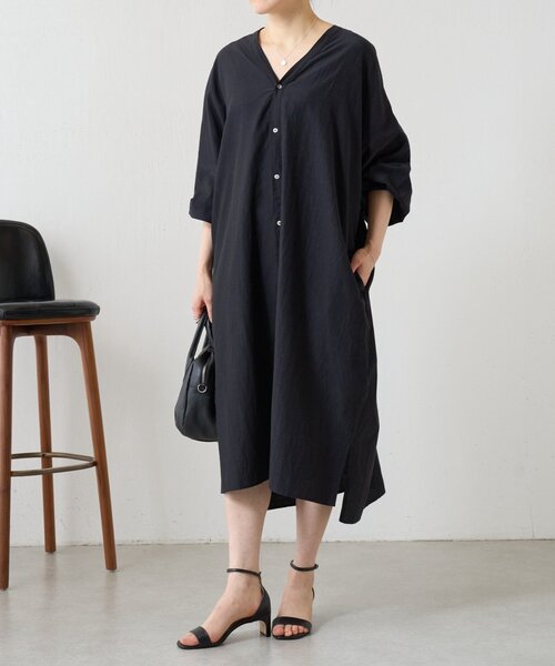 BEARDSLEY（ビアズリー）の「ガウンワンピース（ワンピース・レディース・サンドベージュ/ブラック・FREE）」の7枚目の写真