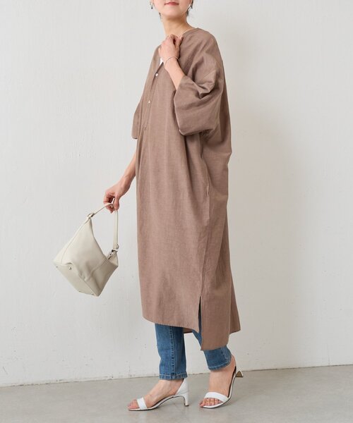 BEARDSLEY（ビアズリー）の「ガウンワンピース（ワンピース・レディース・サンドベージュ/ブラック・FREE）」の16枚目の写真