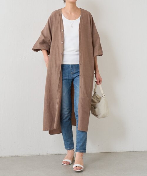 BEARDSLEY（ビアズリー）の「ガウンワンピース（ワンピース・レディース・サンドベージュ/ブラック・FREE）」の20枚目の写真